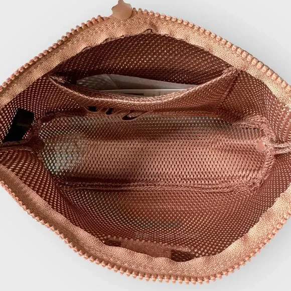 Dagne Dover Hunter Toiletry Bag Pink Large Air Mesh Travel Essentials Organizer - Picture 2 of 5